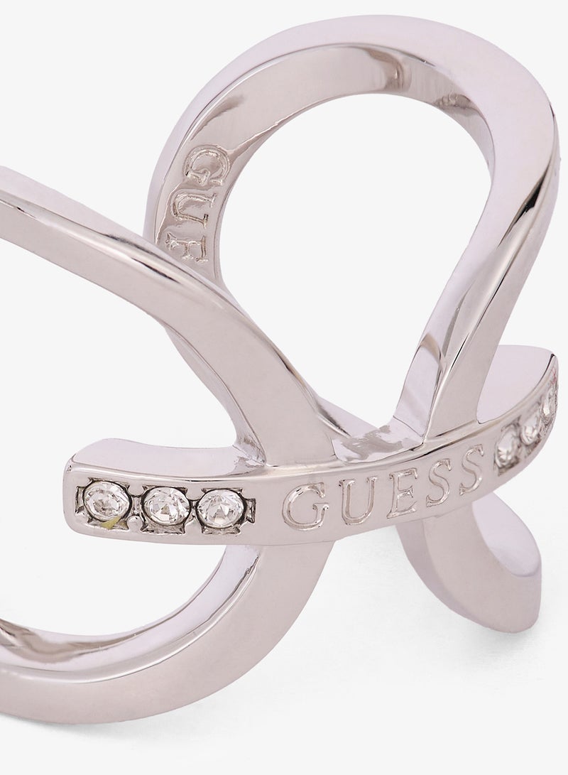 GUESS Circle & Bar Bow Ring - Image 4