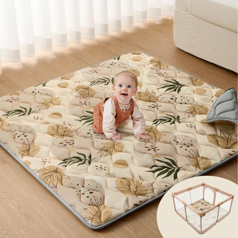 حصائر لعب الأطفال اليومية السعيدة للأرض 50x50 حصيرة ملعب سميكة وسادة فوم للعب للأطفال والرضع غير قابلة للانزلاق قابلة للغسل في الغسالة بتصميم ألوان الأرض
