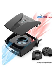 KASTWAVE Laptop Cooler with Temperature Display, intelligent temperature measurement cooling, Rapid Cooling, 13 wind speed (2600-5000RPM turbo fan), for Gaming Laptop, Switch  - Image 2