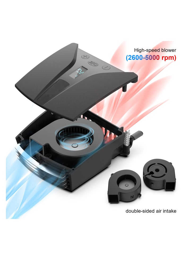 KASTWAVE - Laptop Cooler with Temperature Display, intelligent temperature measurement cooling, Rapid Cooling, 13 wind speed (2600-5000RPM turbo fan), for Gaming Laptop, Switch - Image 1