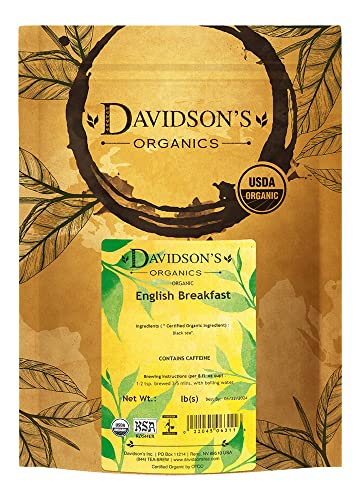 Davidson's Davidsons Organics English Breakfast Loose Leaf Tea 16Ounce Bag - Image 1