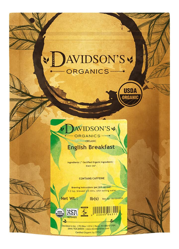 Davidson's Davidsons Organics English Breakfast Loose Leaf Tea 16Ounce Bag - Image 2
