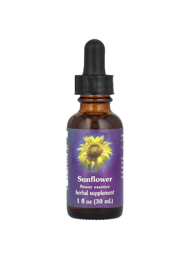 Flower Essence Services, Sunflower, Flower Essence, 1 fl oz (30 ml) (Packaging may vary) - Image 1