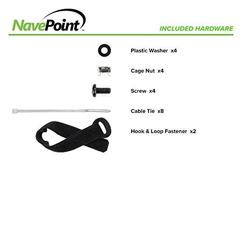 NavePoint 48-Port CAT6 Patch Panel,2U, Black - Image 5
