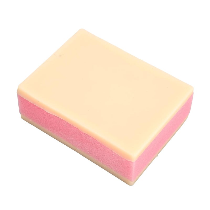 klarako Suture Training Model, Durable Silicon Skin Suture Pad Refill Suture Practice Pad for Suture Kit, 2 Silicone Skin Layers Surgical Skin Injection Practice Pad for Medical Students Doctors Nurses Practi - Image 1