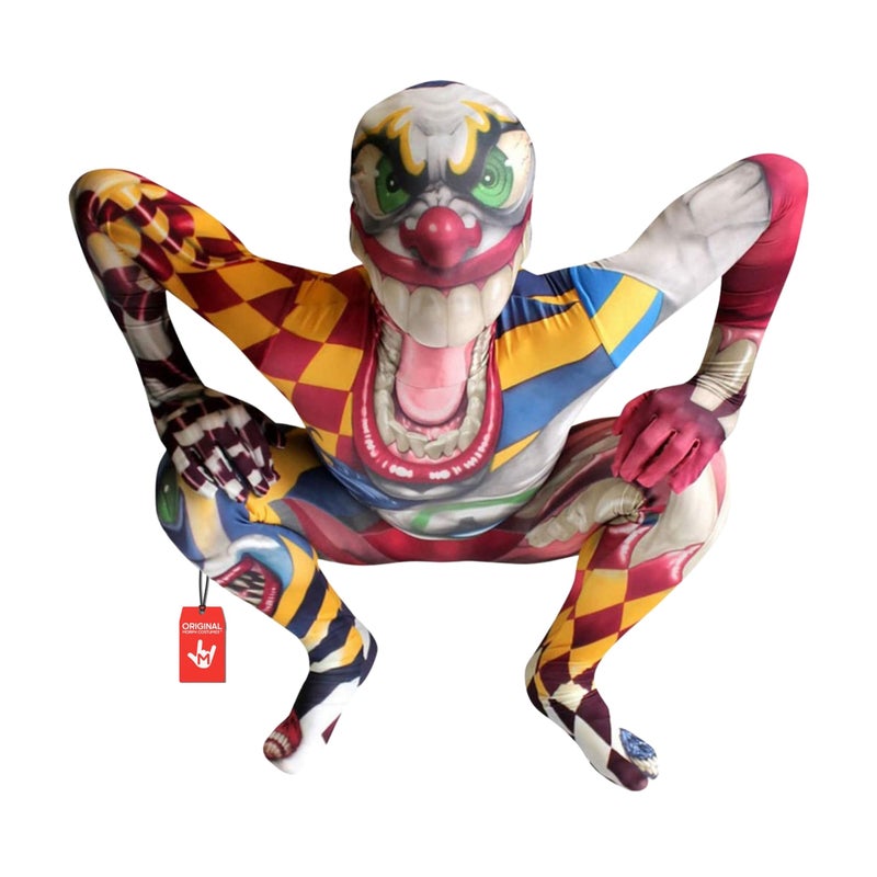 Morphsuits Kids Clown Monster Costume - Large 4'-4'6 / 10-12 Years - Image 1