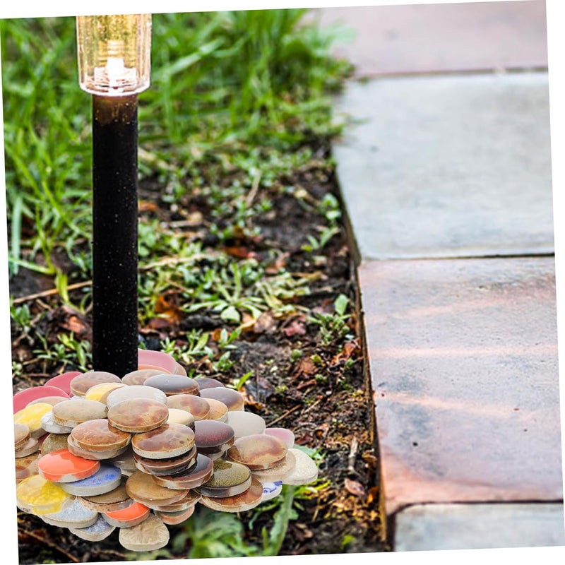 Angoily 1bag Mosaic Irregular Stone DIY Mosaic Assortment Ceramic Material Particulate Stone - Image 4