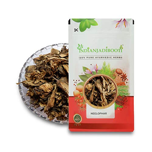 IndianJadiBooti Neelophar Flower Dried - Nilophar Phool Dry - Nilofer Gul - Nymphaea alba, 100 Grams - Image 1