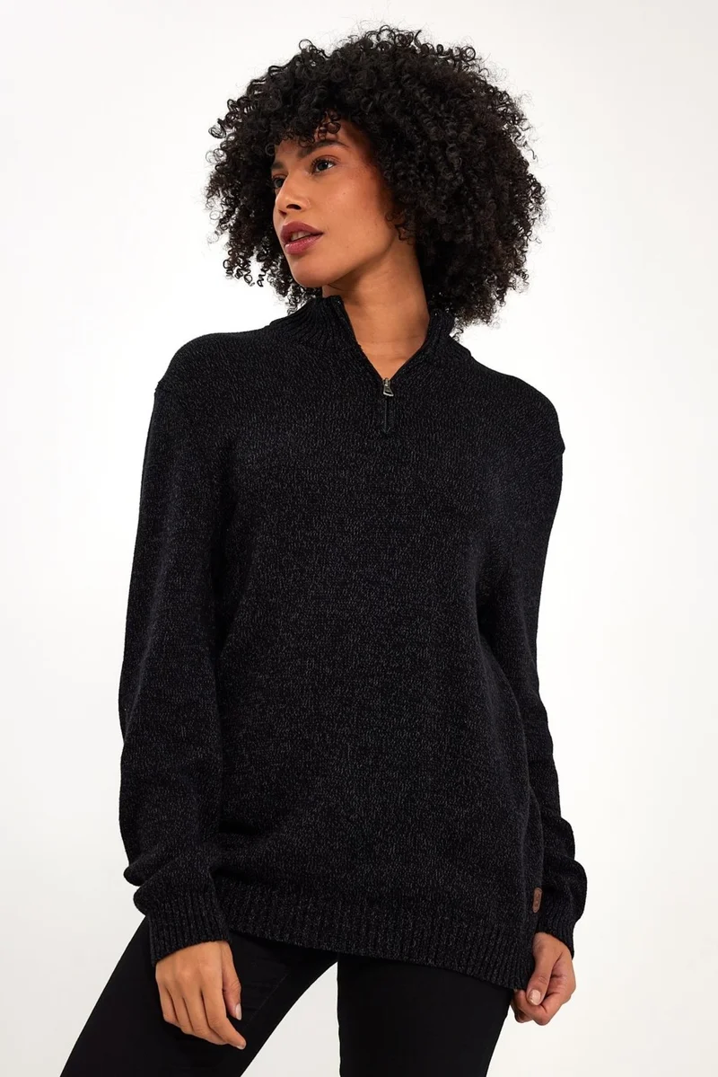 Alexander Gardi Zippered Turtleneck Casual Sweater (E21-181009)