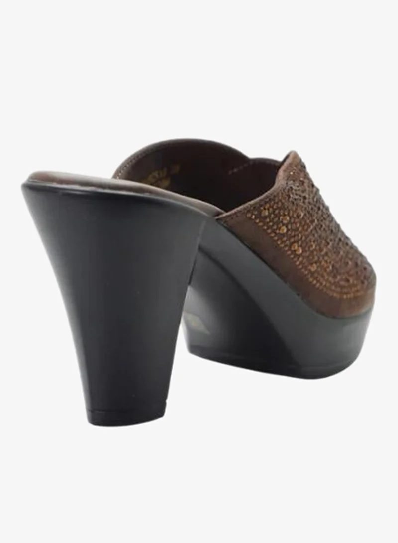 Michelle Morgan Brown 092-3064 Michelle Morgan Ladies High Heel Sandals 514RC518 Brown for Women | Best Price UAE