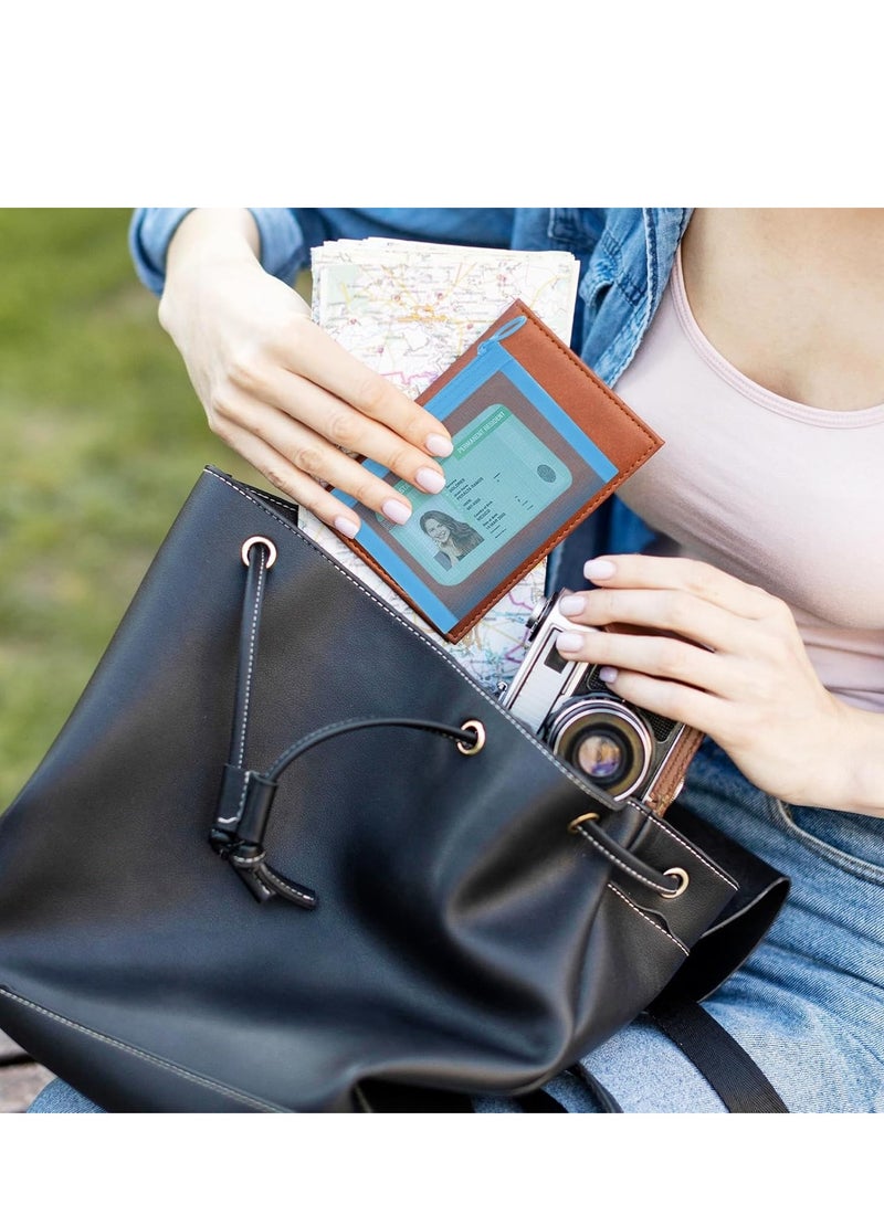 Generic 5-color Mini Zipper Mesh Bags Transparent Document Pocket Multipurpose Cosmetic Valise Stationery Bag Coin Sack Information Pouch Data Cable Storage Travel Toiletries Storage Pouch  - Image 5