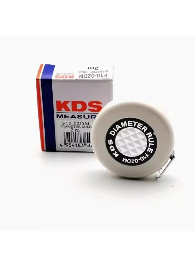 KDS F10-02DM High-Precision Steel Diameter Tape – 2m Dual Reading Tape with Auto-Lock - Image 1