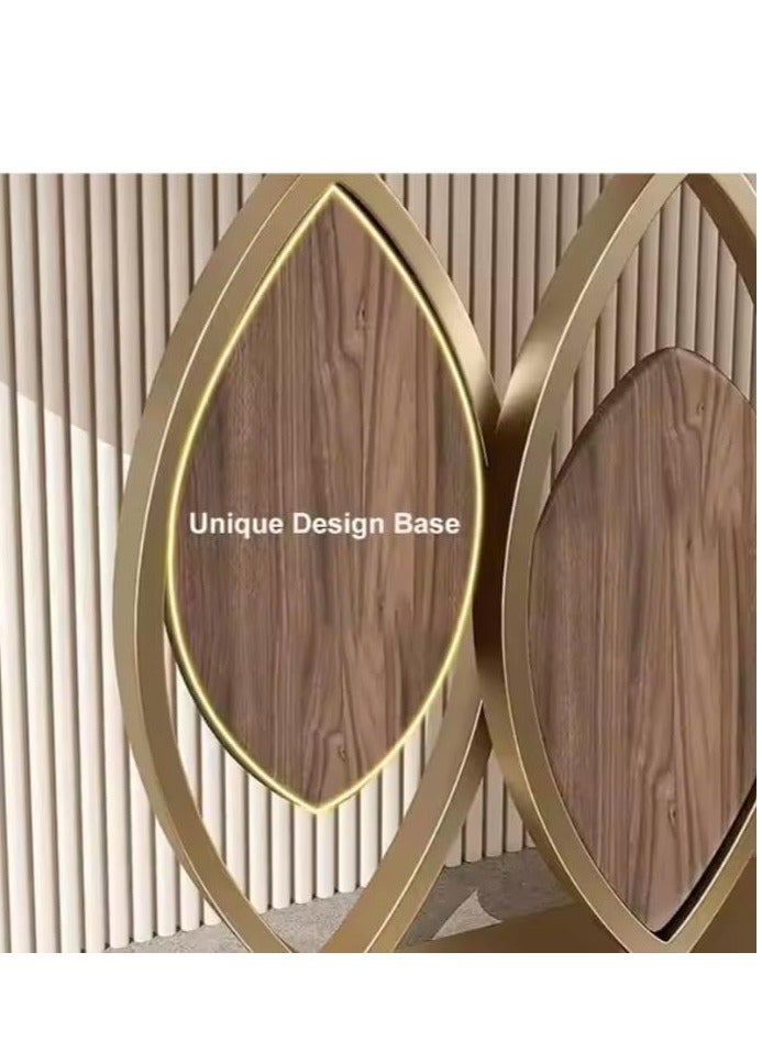 Generic Console Table for Entryway Narrow Long Hallway Table with Geometric Metal Frame, Sofa Table Behind Couch Accent Tables for Entrance Foyer, Hallway, Living Room. Original Marble  - Image 5