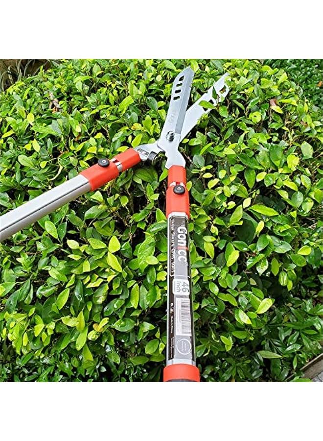 Arabest Adjustable Hedge Shears with Wavy SK-5 Steel Blade, Handle Length 19-32, Garden Pruning Trimmers and Grass Clippers - Image 5