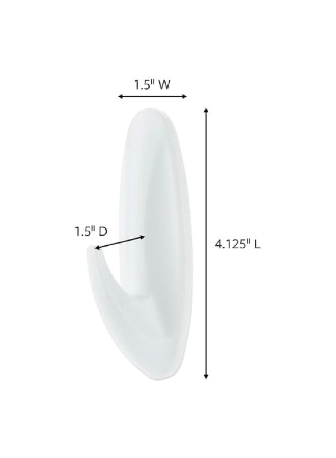 Command Designer Adhesive Hook with 2 Strips White Large 17083ES  - Image 5