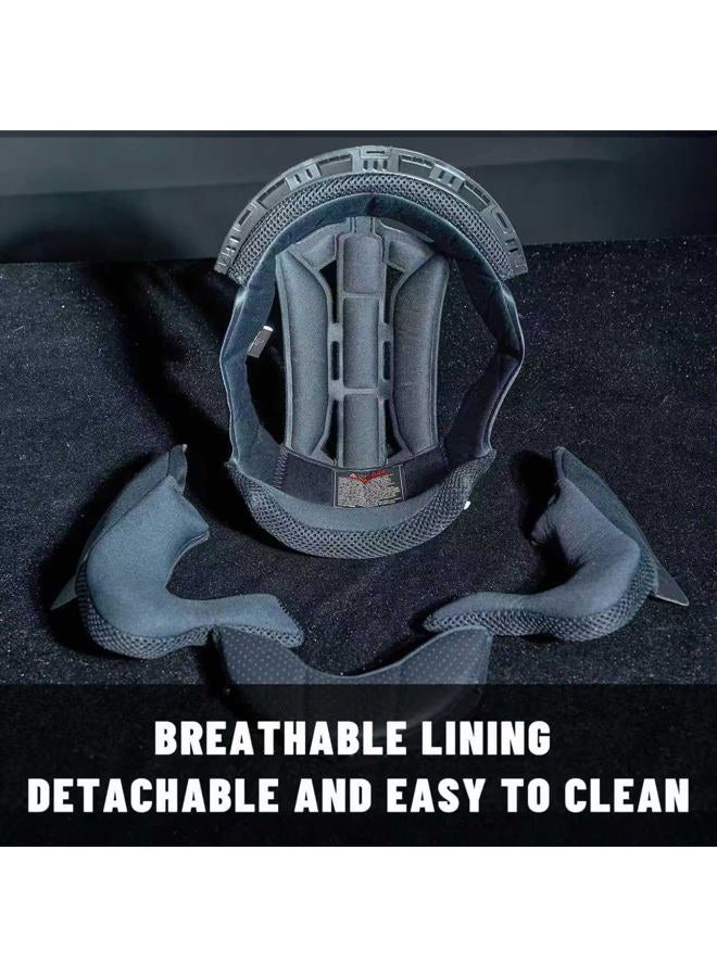 LEM Modular Motorcycle Helmets for Adults, Full Face Motorcycle Helmets for Men, Detachable Chin Guard, DOT Approved, Anti-Fog PINLOCK & DVS Dual Vision, Double D Lock, Quick (Matte Black, Large) - Image 5