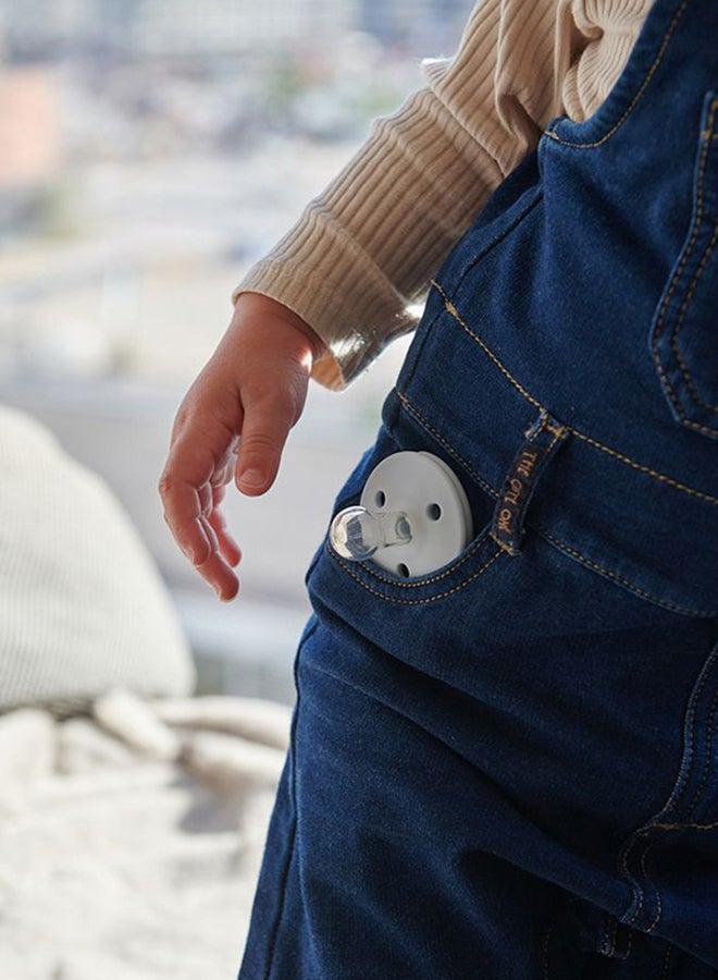 Mininor Round Pacifier Silicone 0M Icicle - Image 4