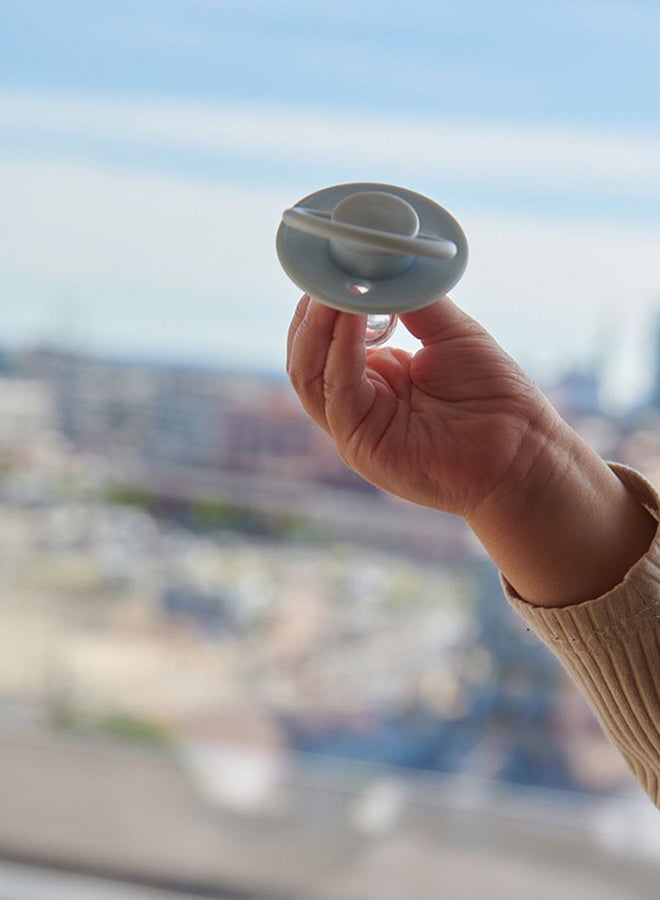 Mininor Round Pacifier Silicone 0M Icicle - Image 3