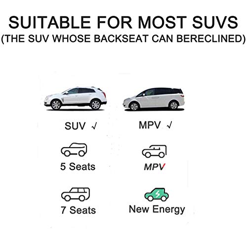 Onirii Inflatable SUV Air Mattress Thickened Flocking Inflatable Car Camping Travel Air Mattress with 2 Pillows & Air Pump,Portable Car Sleeping Bed for SUV|MPV|Minivan - Image 4