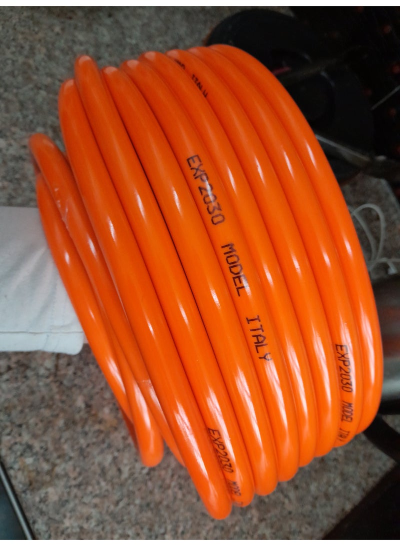 PAMEER Made in Italy, 1.8-meter Butane/propane LPG Gas Cylinder Hose Pipe 9mm internal bore with 2 clips, Hose Propane Butane LPG gas Pipe for outdoor Camping Barbecue party, BBQ set, Connection Kit for LP/LPG. - Image 2