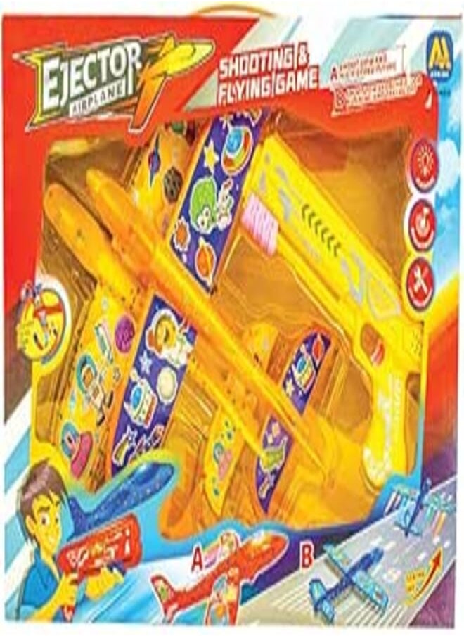 Airplane Airplane Shooting And Flying Toy Set For Kids - AM815 Multi Color 