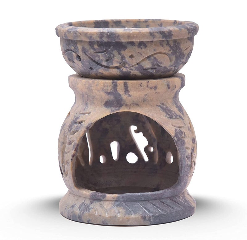 IYBHandcrafted Soapstone Elephant Carving Aroma Burner Oil Diffuser for Gifting Meditation Aromatherapy Home Decor etc - Image 4
