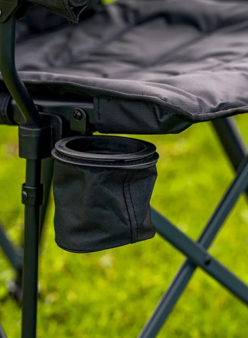 ARB Base Camp Chair - Foldable Camping Chair With Steel Frame, Padded Arms, & Cup Holder - Perfect For Beach, Picnic, & Outdoor Activities - 10500151 - Image 5