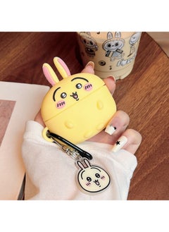 Jiyika Wow Airpods Pro2 For Apple 2 Generation 3 Generation Bluetooth Wireless Earphone Case Silicone Protective Case-Color:No Saatchi Pendant-Applicable Model:Airpods 3 Generations