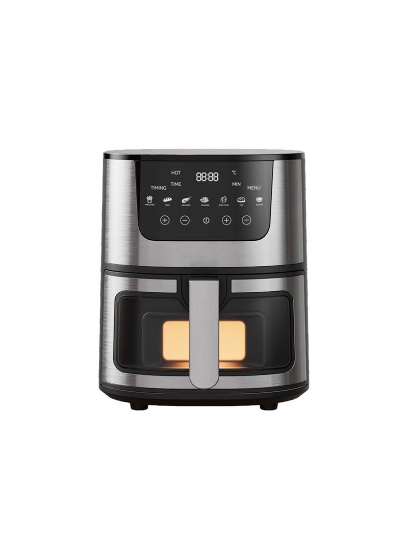 ET-LIFE - 7L Air Fryer, 2400W,  Visual Touch Screen, 7-in-1 For Frying, Grilling, Broiling, Roasting and Baking, RR504, Black - Image 1