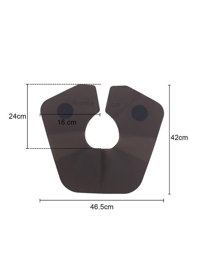 Loquat Hair Salon Cutting Neck Collar Wrap Guard Brown/Black - Image 2