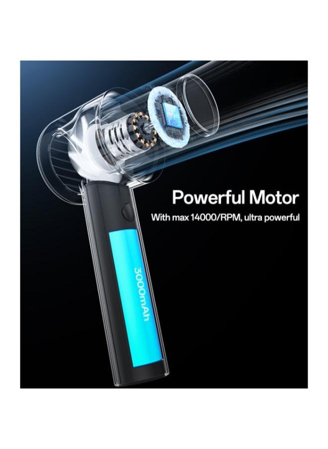 Yesido - YF14 LED Power Display Powerful With 3000mAh Battery 5 Stages Of Speed Turbo Mini Fan - Image 1
