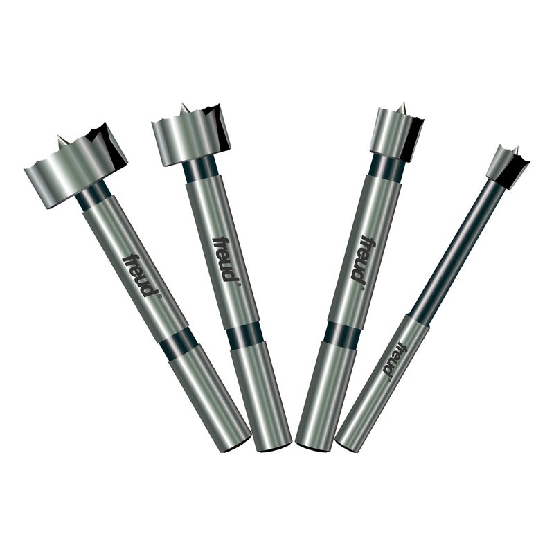 Freud PB-104: 1/4"" to 1"" (Dia.) 4 Pcs. Forstner Bit Set