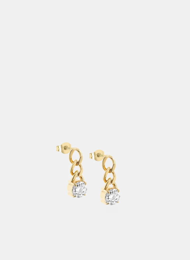 Liu Jo Earrings with rhinestone round cut element