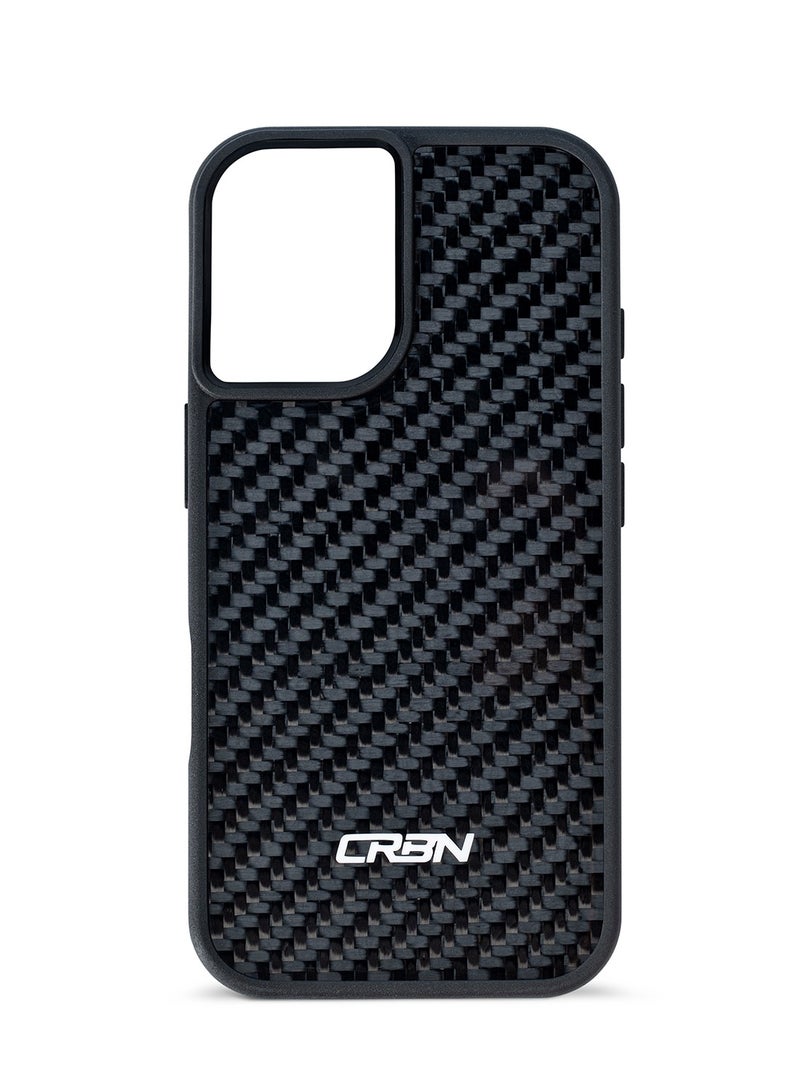 سي ار بي ان CRBN، حافظة هاتف من ألياف الكربون لهاتف iPhone 16 Plus، نحيفة من نسيج قطني طويل، تصميم خفيف الوزن، مقاوم للصدمات، حماية من السقوط، نسيج من ألياف الكربون، غطاء مضاد للخدش، قبضة غير قابلة للانزلاق لتحقيق أقصى قدر من المتانة