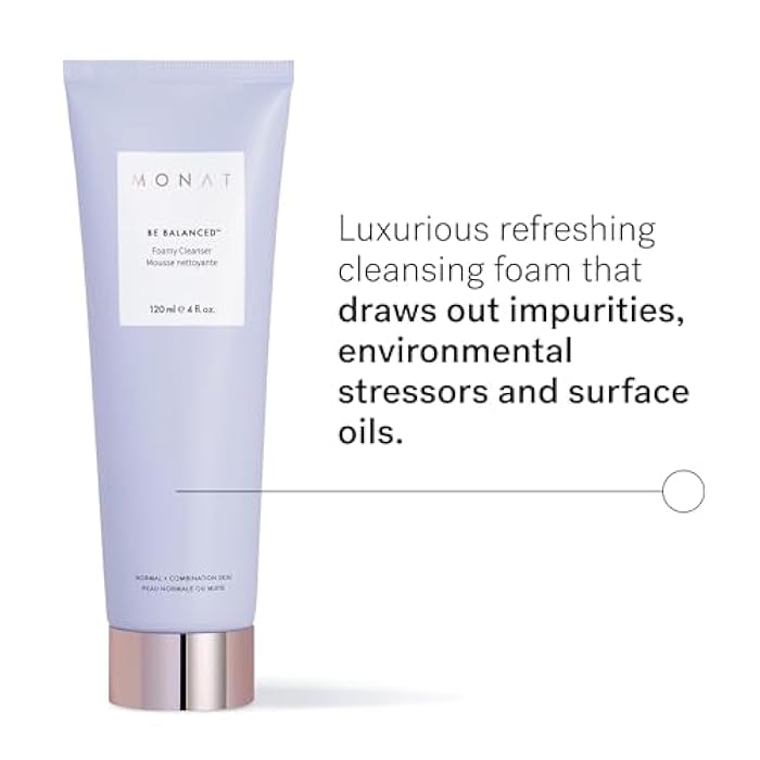 MONAT Be Balanced Foamy Cleanser - Purifying & Softening Foaming Facial Cleanser. Skin-Smoothing Antioxidants and Natural Fruit Acids Foaming Face Wash. Cleansing Foam - Net Wt. 120 ml / 4.0 fl. oz. - Image 2