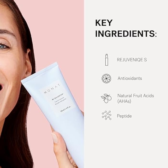 MONAT Be Balanced Foamy Cleanser - Purifying & Softening Foaming Facial Cleanser. Skin-Smoothing Antioxidants and Natural Fruit Acids Foaming Face Wash. Cleansing Foam - Net Wt. 120 ml / 4.0 fl. oz. - Image 5