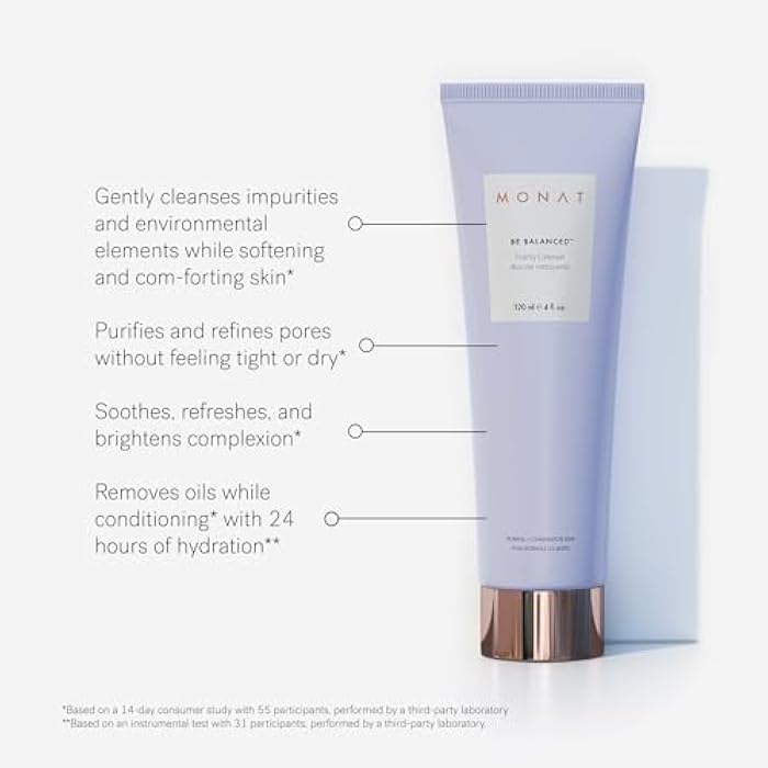 MONAT Be Balanced Foamy Cleanser - Purifying & Softening Foaming Facial Cleanser. Skin-Smoothing Antioxidants and Natural Fruit Acids Foaming Face Wash. Cleansing Foam - Net Wt. 120 ml / 4.0 fl. oz. - Image 3