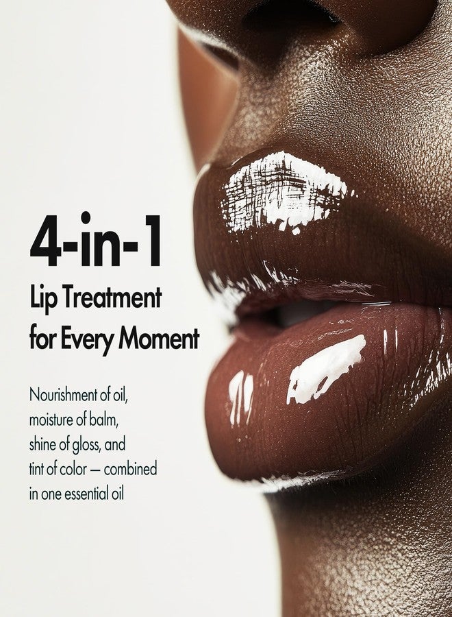 ELROEL Blanc Essential Lip Oil - 50HR Moisturizing, Hydrating & Color Changing Korean Tinted Lip Oil Gloss Makeup with 6 Plant Extracts - Lightweight, Non-Sticky Finish 0.15 fl oz (#05 Blackberry) - Image 3