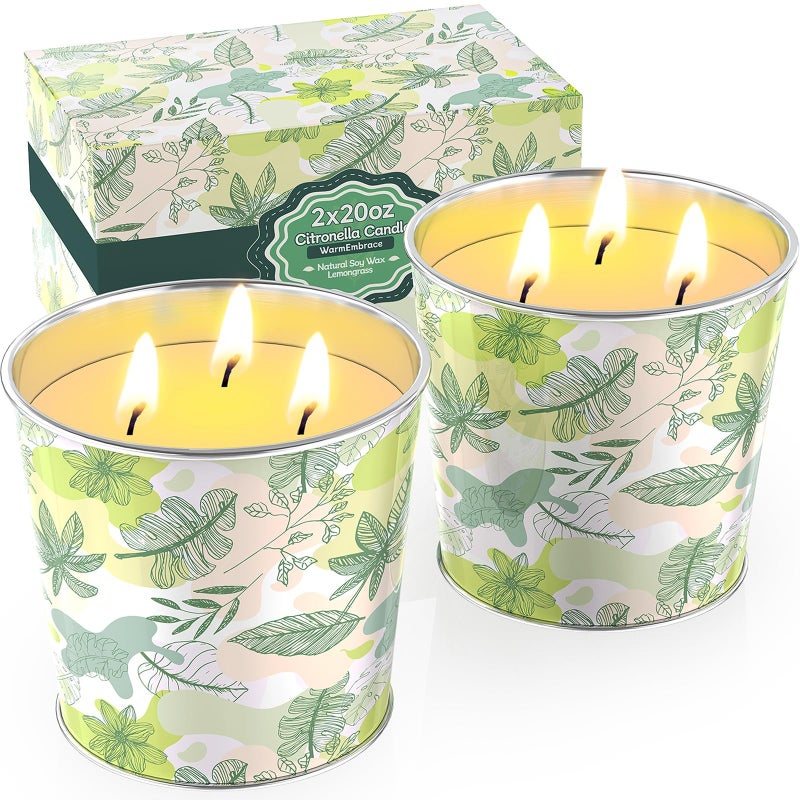 WarmEmbrace Scented Candles,Candles Presents for Mom Women Men, 2 Piece Candle Set - Image 1