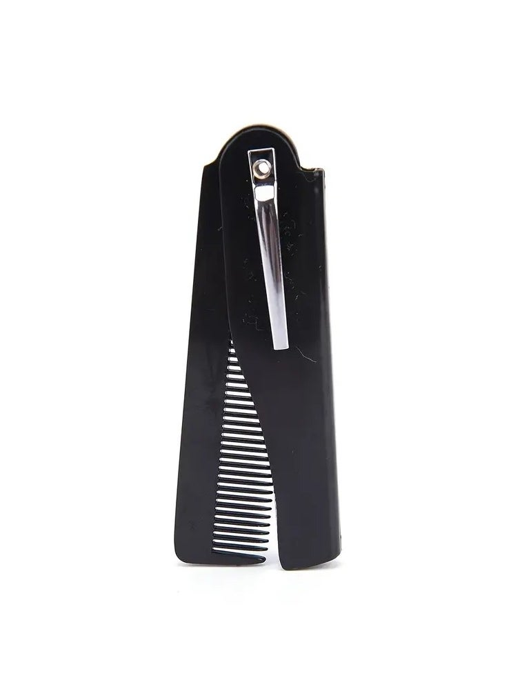 ORiTi 2 Pcs Foldable Hair Comb Pocket Hair Moustache Beard Comb Hair Styling Tool Hairdressing Comb  - Image 1