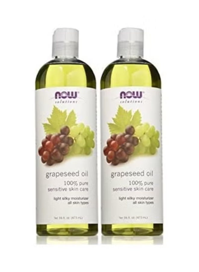 Two pieces of natural grapeseed oil