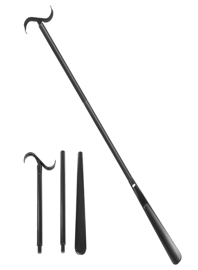 Fanwer Long Handle Shoe Horn for Seniors -33.5" Long Dressing Stick, Shoe Helper with Sock Remover Tool, Adjustable,Stable & Durable, Ideal for Disabled, Knee &Hip Replacement & Back Pain Sufferers. - Image 1
