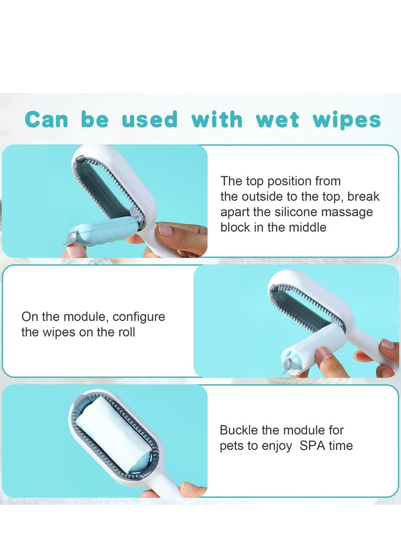 SYOSI Dog Brush Cat Grooming Comb Self Cleaning Slicker Brushes Pet Massage Tool Gently Removes Loose Undercoat Mats Tangled Hair - Image 5