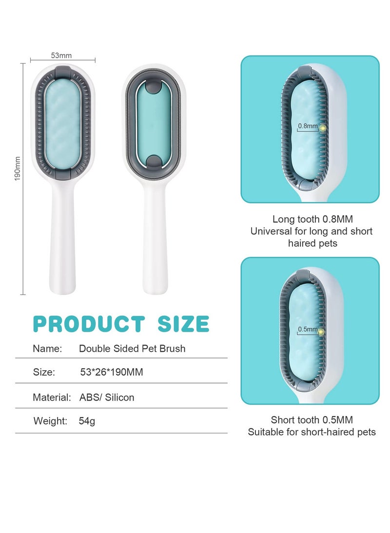 SYOSI Dog Brush Cat Grooming Comb Self Cleaning Slicker Brushes Pet Massage Tool Gently Removes Loose Undercoat Mats Tangled Hair - Image 2