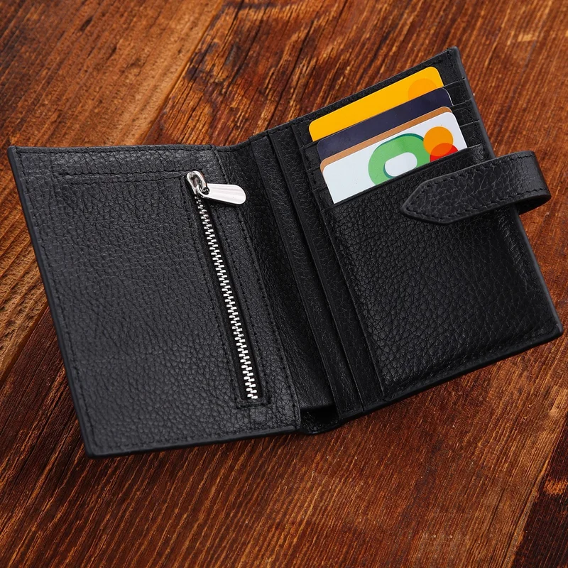 Septwolves Leather Metal Detailed Women's Card Holder and Wallet