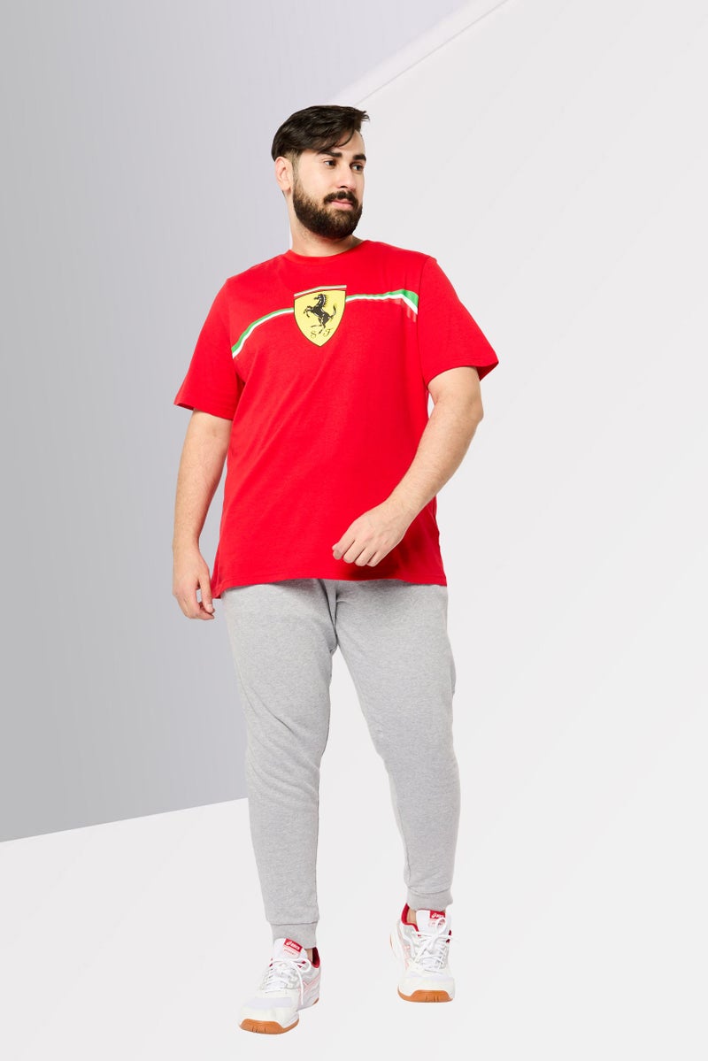 PUMA تي شيرت رياضي قصير الأكمام للرجال من بومة × سكوديريا فيراري، خارجي، أحمر - Image 4