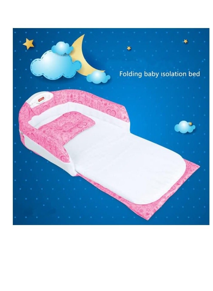 Tiibaby Multi-Functional Portable Separate Bed For Babies With Mesh Panel, Lights And Music - Image 2