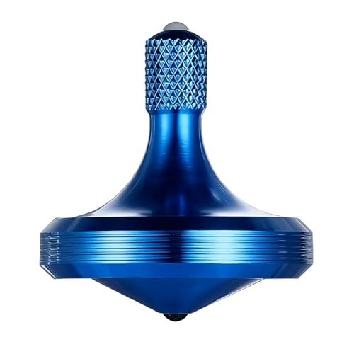 CHEETOP Precision Metal Spinning Top Well Made Stainless Steel Spin Long Lasting Exceed 8 Mins Desktop Gyro EDC Toy Perfect Balance Easy to Use Kill Time Efficiently Pro MaxRoyal Blue - Image 1