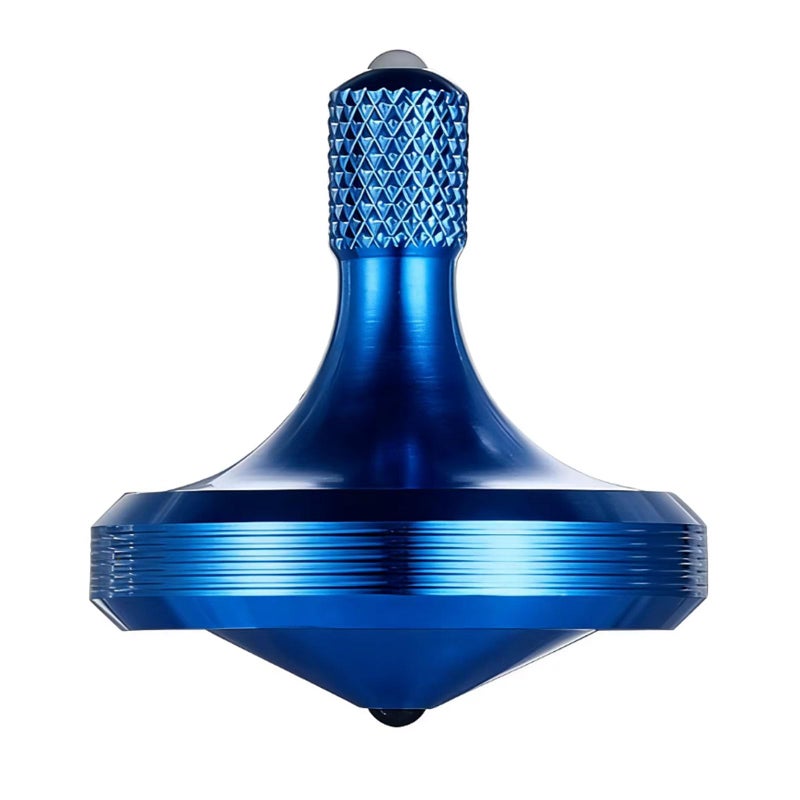 CHEETOP Precision Metal Spinning Top Well Made Stainless Steel Spin Long Lasting Exceed 8 Mins Desktop Gyro EDC Toy Perfect Balance Easy to Use Kill Time Efficiently Pro MaxRoyal Blue - Image 2