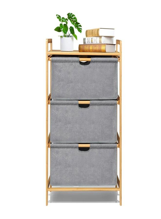 keke 3 Tier Portable Children Cloth Storage Cabinet Wardrobe  - Image 2